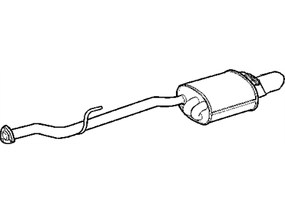 Mopar 5161456AA Exhaust Muffler And Tailpipe