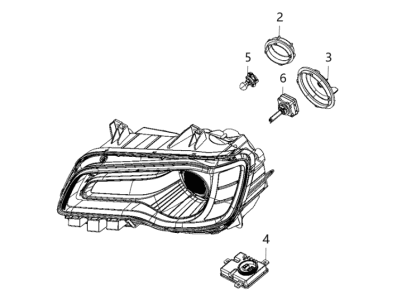 Mopar 68402944AB Headlamp