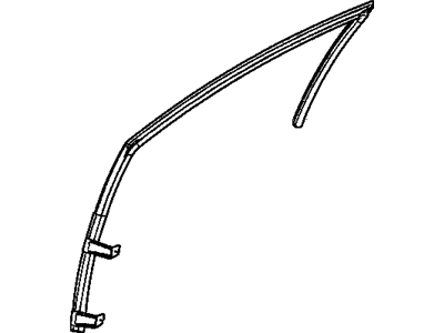 Mopar 4783685AH WEATHERSTRIP-Front Door Glass Run