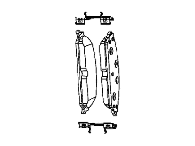 Mopar 2AMVF767AA Disc Brake Pad Set Front
