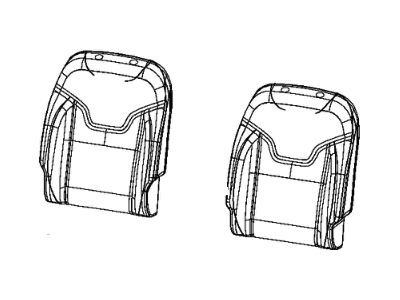 Mopar 6GD88LR5AC Front Seat Back Cover
