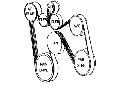 Mopar 53010296 Belt-7PK 2896