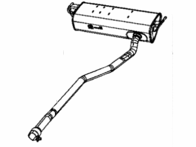 Mopar 68249234AE Exhaust Muffler