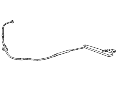 Mopar MB256863 Cable, Parking Brake, Frt.