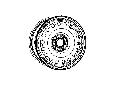 Mopar 4755212AC Steel Wheel