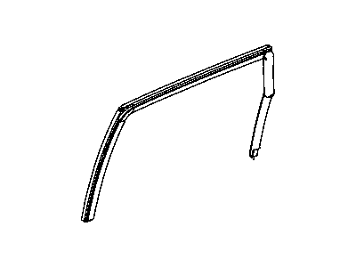 Mopar 4724779AC WEATHERSTRIP-Rear Door Glass Run