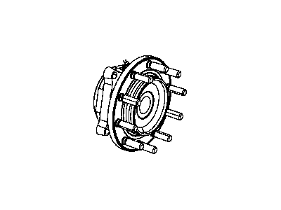 Mopar 52132000AG Front Brake Hub And Bearing