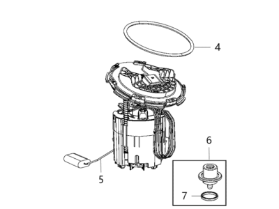 Mopar 68445257AA Fuel Pump/Level Unit Module Kit