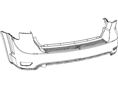 Mopar 1TY36TZZAF Rear Upper Bumper Cover