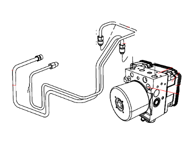 Mopar 52129150AD Tube Assembly-Master Cylinder To HCU