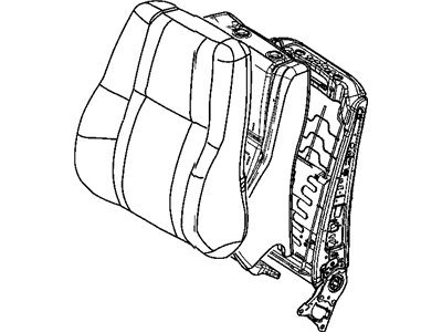 Mopar 4610325AD Frame-Front Seat Back