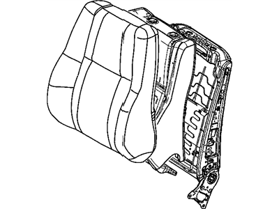 Mopar 4610325AF Frame-Front Seat Back