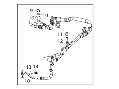 Mopar 68282108AC Line-A/C Suction And Liquid
