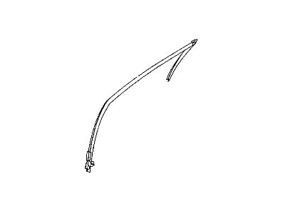 Mopar 4646827AB WEATHERSTRIP-Front Door Glass