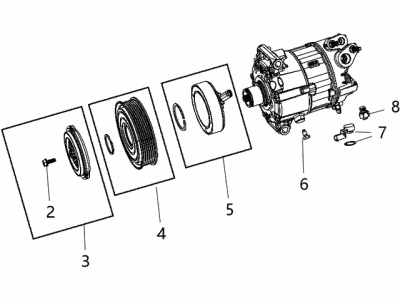 Mopar 68261039AC COMPRESSO-Air Conditioning