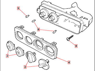 Mopar 4897215AB Air Conditioner And Heater Control