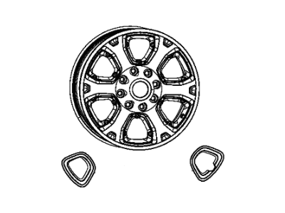 Mopar 1VQ85AAAAC Aluminum Wheel