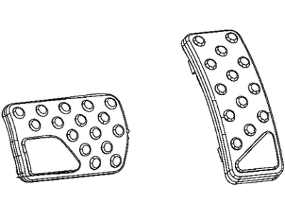 Mopar 1PH25DX9AA Overlay-Brake And Accelerator Pads