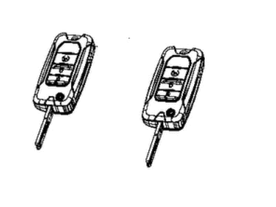 Mopar 68354706AA Key Fob-Integrated Key Fob