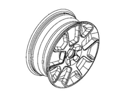 Mopar 6VN20MAAAA Aluminum Wheel