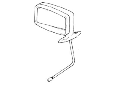 Mopar J5752987 Remote Mirror, Left