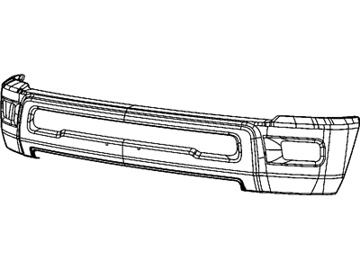 Mopar 1HH70TZZAC Cap-Front Bumper Upper