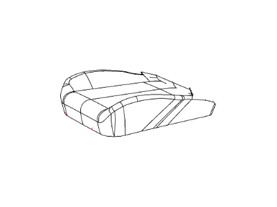 Mopar 1UR67BD1AB Front Seat Cushion Cover And Foam Left