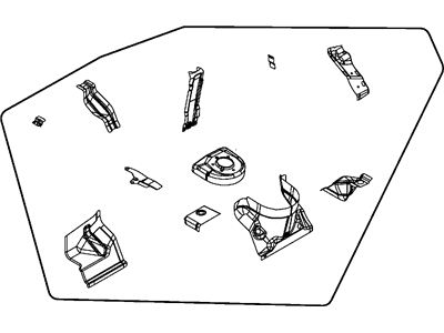 Mopar 5076552AH WHEELHOUS-Front Inner