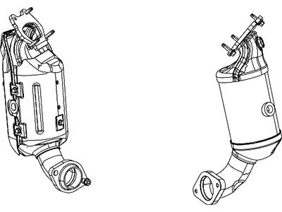 Mopar 68036151AK Exhaust Manifold And Catalytic Converter