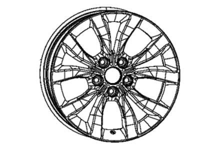 Mopar 5PQ10LS1AB Aluminum Wheel