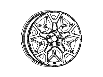 Mopar 6EZ051A7AB Aluminum Wheel