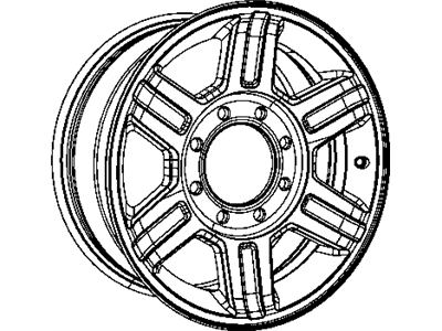 Mopar 1HL36AAAAA Aluminum Wheel