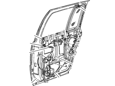 Mopar 55027888 Latch Rear Door W/CHILD Guard