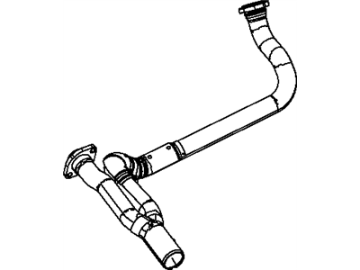 Mopar 68085142AD Exhaust Pipe And Converter