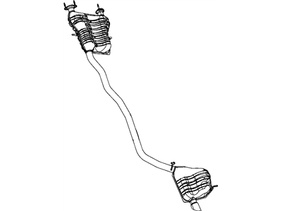 Mopar 5147360AC Exhaust Muffler And Tailpipe