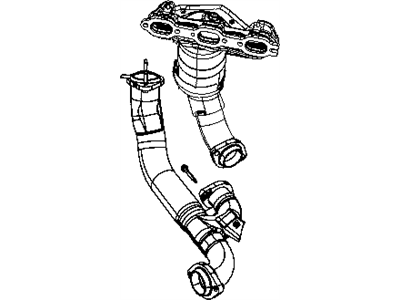 Mopar 4880400AF Exhaust Crossover Pipe