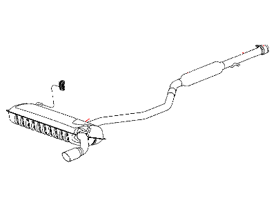 Mopar 68142888AC Exhaust Muffler And Resonator