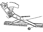 OEM 2001 Dodge Ram 3500 Window Regulator - 55075813