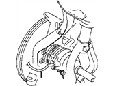 OEM 1998 Chrysler Sebring ABS Wheel Speed Sensor - 4764116