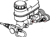 OEM 1997 Dodge Neon Clutch Master And Slave Cylinder Assembly - 4509681