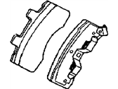 OEM 1994 Dodge Ram 2500 Front Disc Brake Pad Kit - 4886279AC