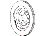 OEM 2017 Dodge Viper Brake Rotor - 68225243AA