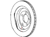 OEM Dodge Viper Brake Rotor - 68225243AA