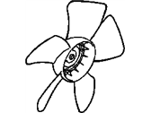 OEM 1999 Chrysler Sebring Engine Cooling Fan - MB906423