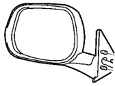 OEM 2002 Dodge Ram 2500 Mirror-Outside Rearview - 55076488AG