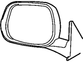 OEM 2000 Dodge Ram 2500 Outside Rear View Mirror - 55076478AE