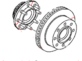 OEM 1994 Dodge Ram 2500 Disc Brake Rotor - 52008208