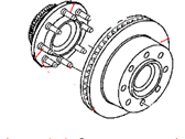 OEM 1995 Dodge Ram 1500 Disc Brake Rotor - 52008208