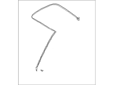 Nissan 76861-51P10 Weatherstrip-Body Side, LH