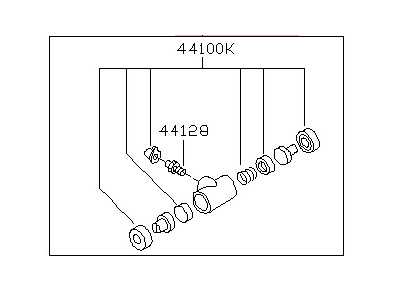 Nissan 44100-7B000 Cylinder Assy-Rear Wheel